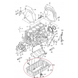 VW Golf 98-03 kartera vāks 1.6, 2.0 1.9TD...