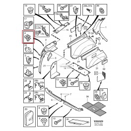 Klipšis apšuvuma 9132876 C60423