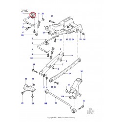 Stabilizatora bukse 16 mm Mondeo, 802-4204 2