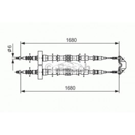 Bremžu trose 07.0912 PIMAX 07.1249, 24425112,...