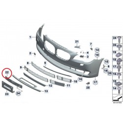 BMW 7 F01 08- numura paliktnis 51117187366