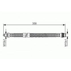 Bremžu šļūtene CORTECO QB37925, ADN153148, 37.925
