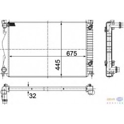 A6 04- radiators 2.0TDi, 2.0TFSi 675x445x32 RA60237