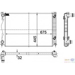 Audi A6 04- radiators 2.0TDi, 2.0TFSi 675x445x32 RA60237