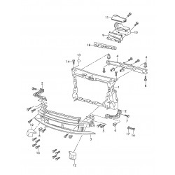 Škoda Octavia 05-08 priekšas rāmis luktura R 1Z0805072 2