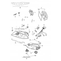 Škoda Octavia 05-08 priekšas rāmis luktura augšas L... 2
