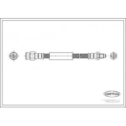 Bremžu šļūtene CORTECO QB32329,  34321165587, 34326766966 2