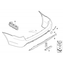 BMW E61 aizmugures bampera vilkāšanās āķa...