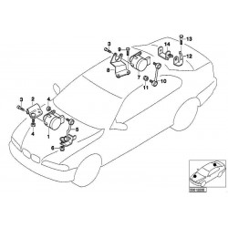 BMW E46, Z4 E85, E86 lukturu regulācijas svira 37146766778 2