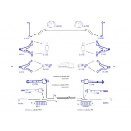 Volvo V70 S70 Priekšējās Sviras bukse 8628498
