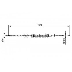 Bremžu trose PIMAX 07.0760,  	1H0609721D
