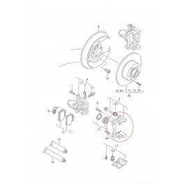 Bremžu suporta skavas TRW BDA433, 8E0615425,...