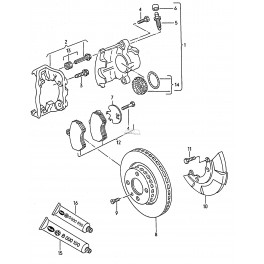 Bremžu suports BW341057, 857615124, 433615124A