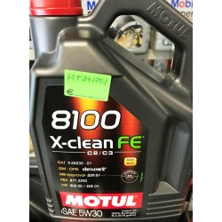 Motorellas MOTUL 8100 X-clean FE 5W30 5L C2/C3, SN/CF 505.01