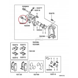 Suporta vadīkla MB857234 aizmugurējais tilts