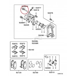 Suporta vadīkla MB857233 aizmugurējais tilts
