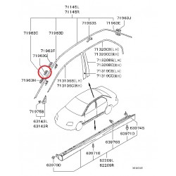 Klipsis Mitsubishi EVO 8, 9 7403A017 2