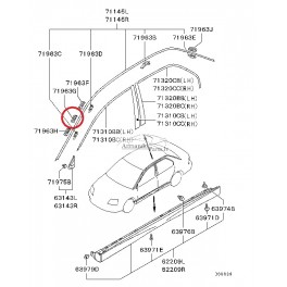Klipsis Mitsubishi EVO 8, 9 7403A017