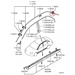 Mitsubishi LANCER Klipsis MR520851