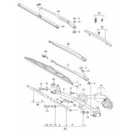Audi A4 01-04 logu tīrītāja slotiņas turētājs...