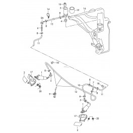 Audi A4 08-12 lukturu mazgātāju vāciņš, L...