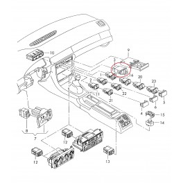 Audi A6 97-04 slēdzis avarijas 10 PIN 4B0941509C