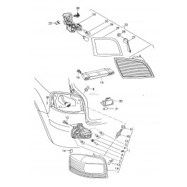 Audi A3 04-13 bremžu sig. lukturis aizmugures...