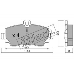 Bremžu uzlikas fri.tech. FDB1303-99, FSL1303, A1684200120