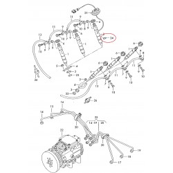 Audi A4, A6, A8, sprauslas blīvgredzens 059130608 2