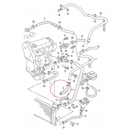 Audi 80 B3, B4 dzesēšanas sistēmas caurule...