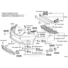Toyota Avensis 11- vilkšanas āķa vāciņš priekšā...