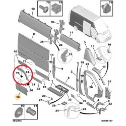 PEUGEOT BOXER 06- aizmugures arkas uzlika R 8547X7 