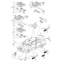 Škoda Octavia 13-17 atstarotājs bamperī L, 5E5945105