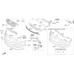 KIA Ceed 12- bampera stiprinājums apakšas 86571-A2000