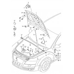 Motora pārsega amortizators KILEN KN312018, 4F0823359A  2