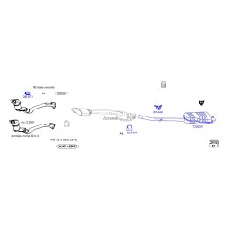 BMW E46 Kronšteins WALKER 80143W, 18212247708