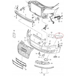 Audi A4 B7 05-08 nosegs ap miglas lukturi 8E0807173 01C