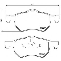 Bremžu uzlikas BREMBO P11013, FDB1474, 5015365AA