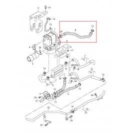 Audi A3, VW Touran, Caddy, Golf caurule 1K0819374