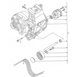 Audi A6, VW spriegotāja bukse 028903313