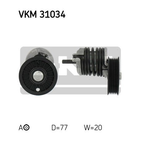 Celiņsiksnas spriegotājrullis INA 531 0745 10, VKM-31034