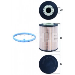 Degvielas filtrs MAHLE ORIGINAL KX393D, 31342922