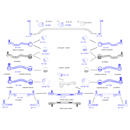 Sviras bukse JP GROUP 34-1121ALT, 31121136605