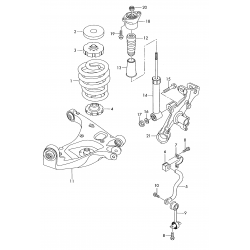 Stabilizatora atsaite 31-3079 LEMFÖRDER, 25953 02, 8E0505465AF 2