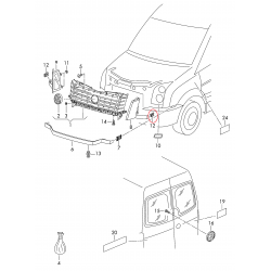 VW Crafter 06-13 stiprinājums 2E0821817 2