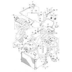 Dzesēšanas šķidruma flancis Topran 1J0121087D 2