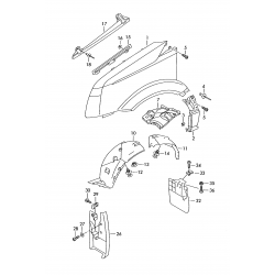 Mercedes Sprinter 06-13 spārna sargs R priekšas daļa 2E0863814A 2