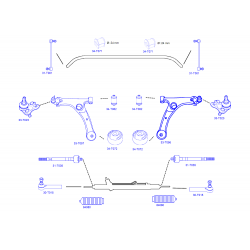 Stabilizatora bukse LEMFÖRDER 34-T071, 48815-26250 2