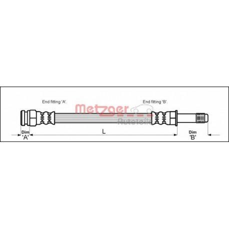 Bremžu šļūtene Quick Brake QB32976