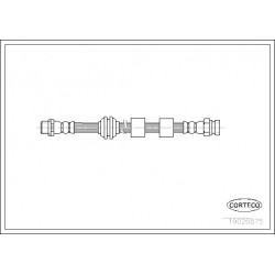 Bremžu šļūtene CORTECO QB22917, 7M3611701A